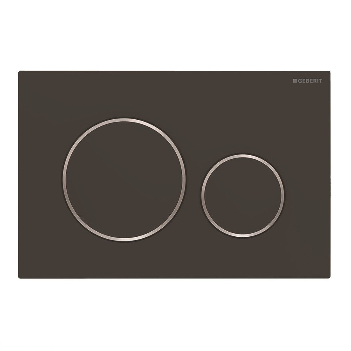 Змивна кнопка Geberit Sigma20, подвійне змивання, чорний мат/хром 115.882.14.1