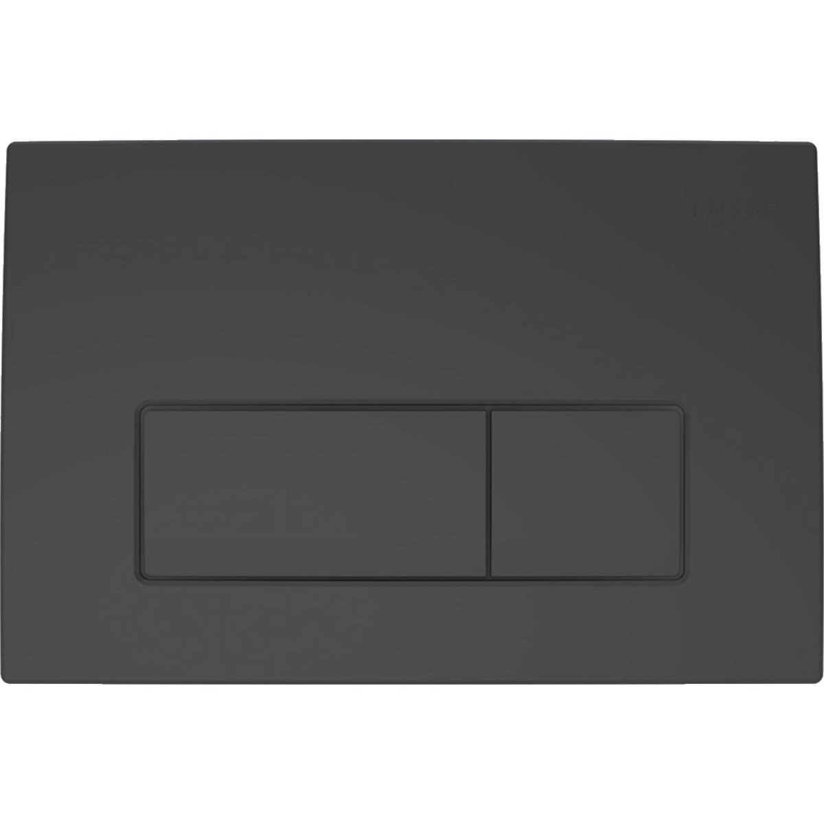 Смывающая клавиша DELTA50 для двойного смыва, пластик, черный матовый