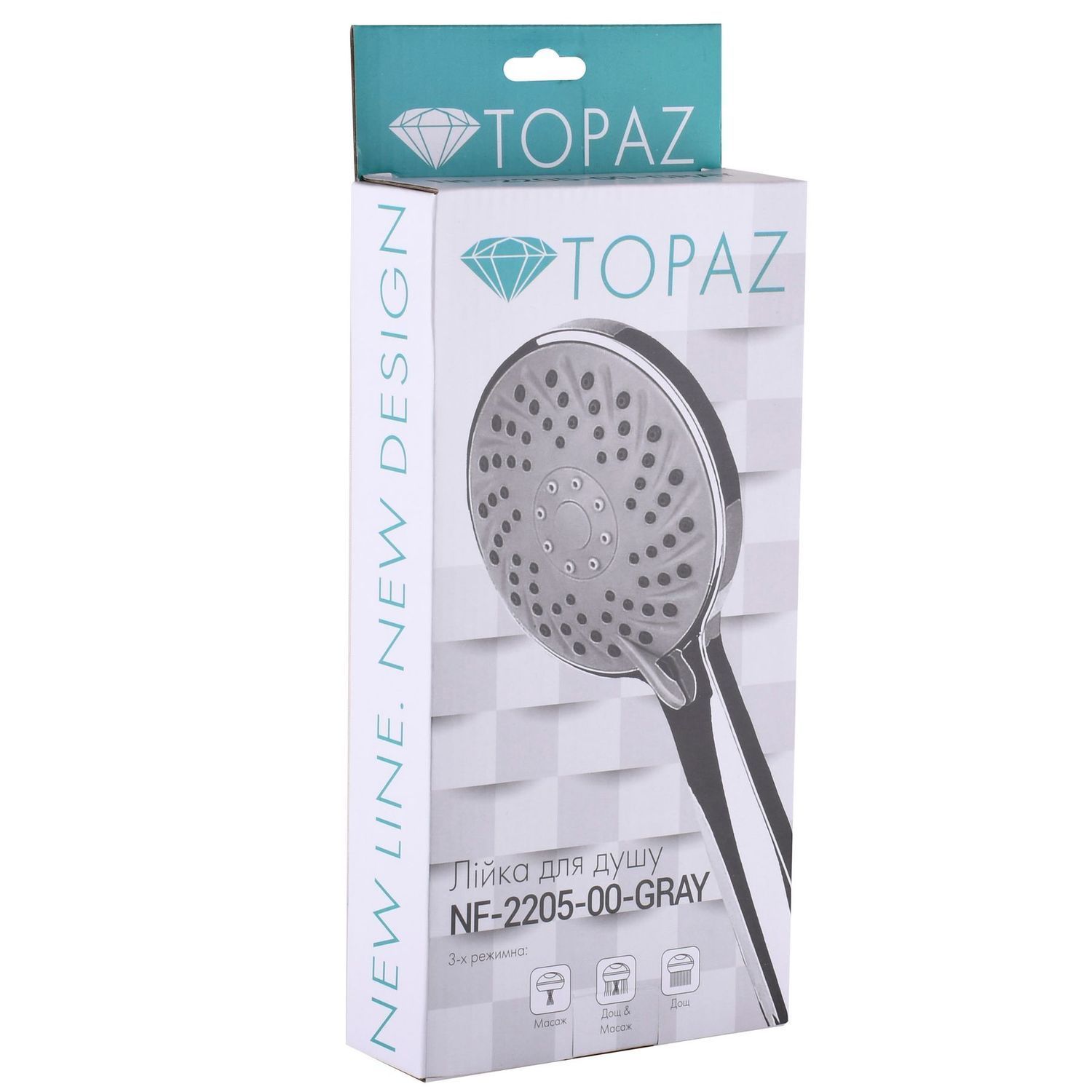 Душова лійка Topaz NF-2205-00-СІРА