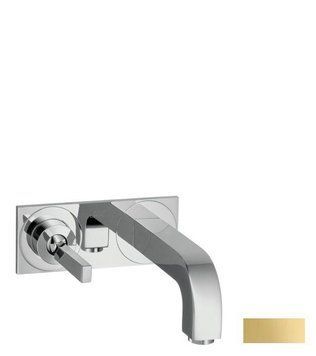 Смеситель для раковины, Hansgrohe Axor Citterio однорычажный, с панелью и изливом 225 мм, настенный монтаж, СМ, цвет