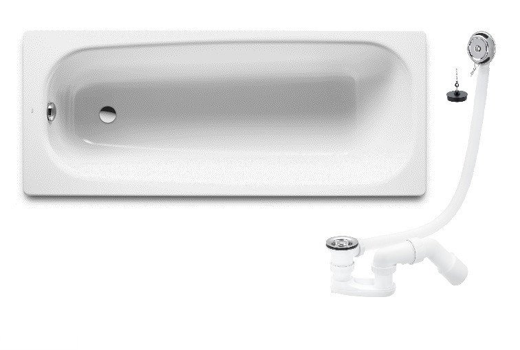 CONTINENTAL ванна 160*70см + сифон Simplex для ванни (311537)