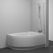 Шторки для ванни Ravak CVSK1-140/150 L Біла (Transparent) - 2