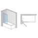 Одностворчатая шторка для ванны, Sanswiss SOEB107505007 SOLINO прозрачное стекло, проф.алюмино-хром - 2