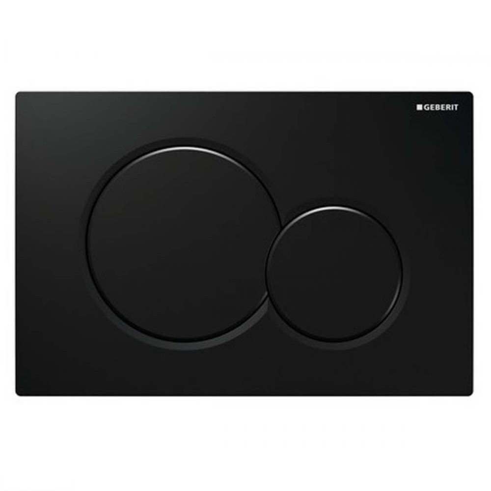 Змивна кнопка Geberit SIGMA 01, пластик, чорний RAL 9005