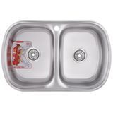Мойка кухонная ZERIX Z7749-08-180E (satin) (ZM0565)