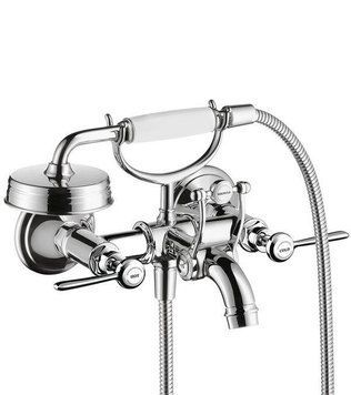 Змішувач для ванни, HANSGROHE Axor Montreux двоклапанний, з двома ручками-важелями, ВМ