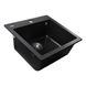 Гранітна мийка Globus Lux AOSTA чорний 490x455мм-А0002 - 3