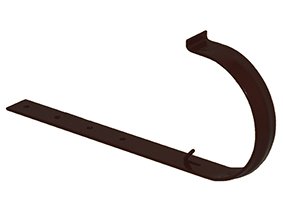 Хомут жолоба 100 з прямим кріпленням, оцинкований 250 коричневий (3186062354)