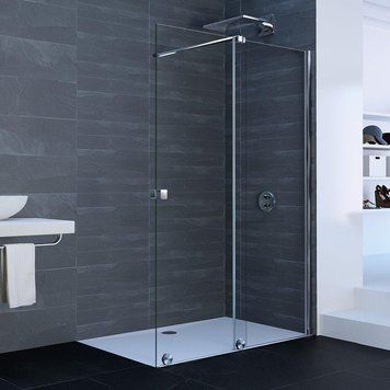 Двері односекційна розсувна Walk-In 140х200см, кріплення справа (прозоре скло з яскравим блиском) Huppe XTENSA PURE