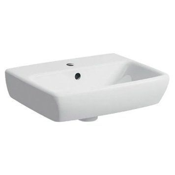 Умывальник SELNOVA Square 45*16*35см, с отверстием под смеситель в центре, перелив видимый