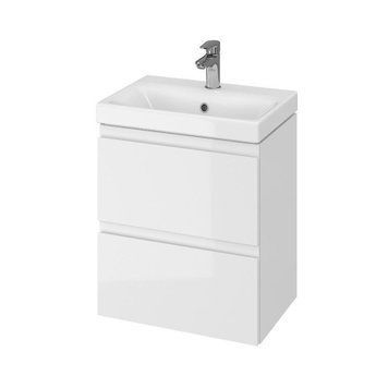 Шкафчик MODUO SLIM CET B02 с умывальником MODUO SLIM 50, белый