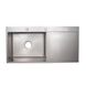 Кухонна мийка Lidz LH10050B 3.0/1.0 мм Brush (LIDZLH10050BBRU3010) з вбудованим тримачем для ножів - 1