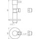 Кран Solomon кутовий керамічний напівобертовий з цангою 1/2х 3/8 1TECH (Lazer) (7076) - 12