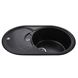 Гранітна мийка Globus Lux LUISE чорний 780х500мм-А0002 - 3