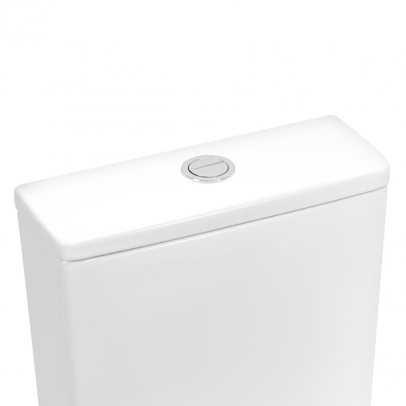 Унитаз-компакт Qtap Scorpio безободковый Ultra Quiet с сиденьем Soft-close QT14222125AUQW