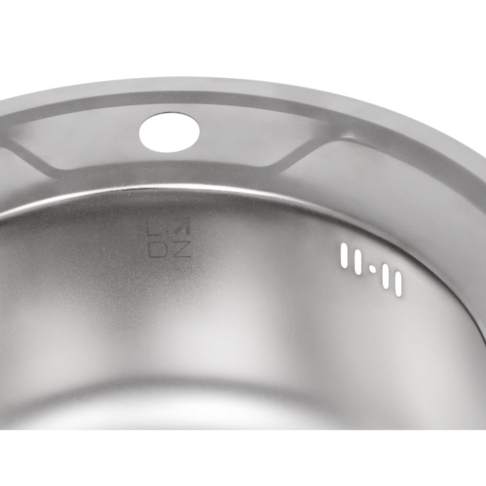 Кухонна мийка Lidz 490-A Satin 0,8 мм (LIDZ490ASAT)