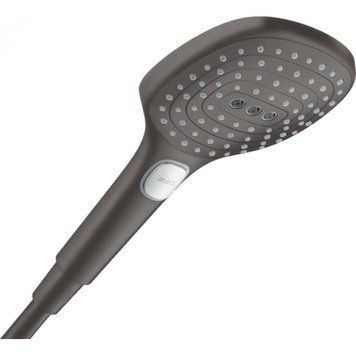 Ручний душ 120 Air, 3jet 1/2, шліфований чорний хром Hansgrohe RAINDANCE SELECT E