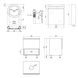 Комплект меблів для ванної Qtap Robin тумба + раковина + дзеркальний шафа QT044RO42975 - 2