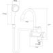Кран-водонагреватель проточный S93 3.0Квт 0,4-5Бар для ванны Aquatica, гусак ухо на гайке (Jz-6C141W) - 3