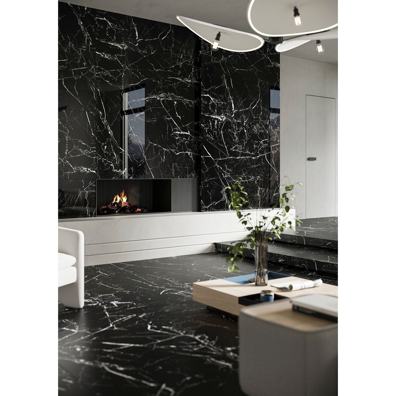 Плитка GRES MARMO MOROCCO BLACK RECT