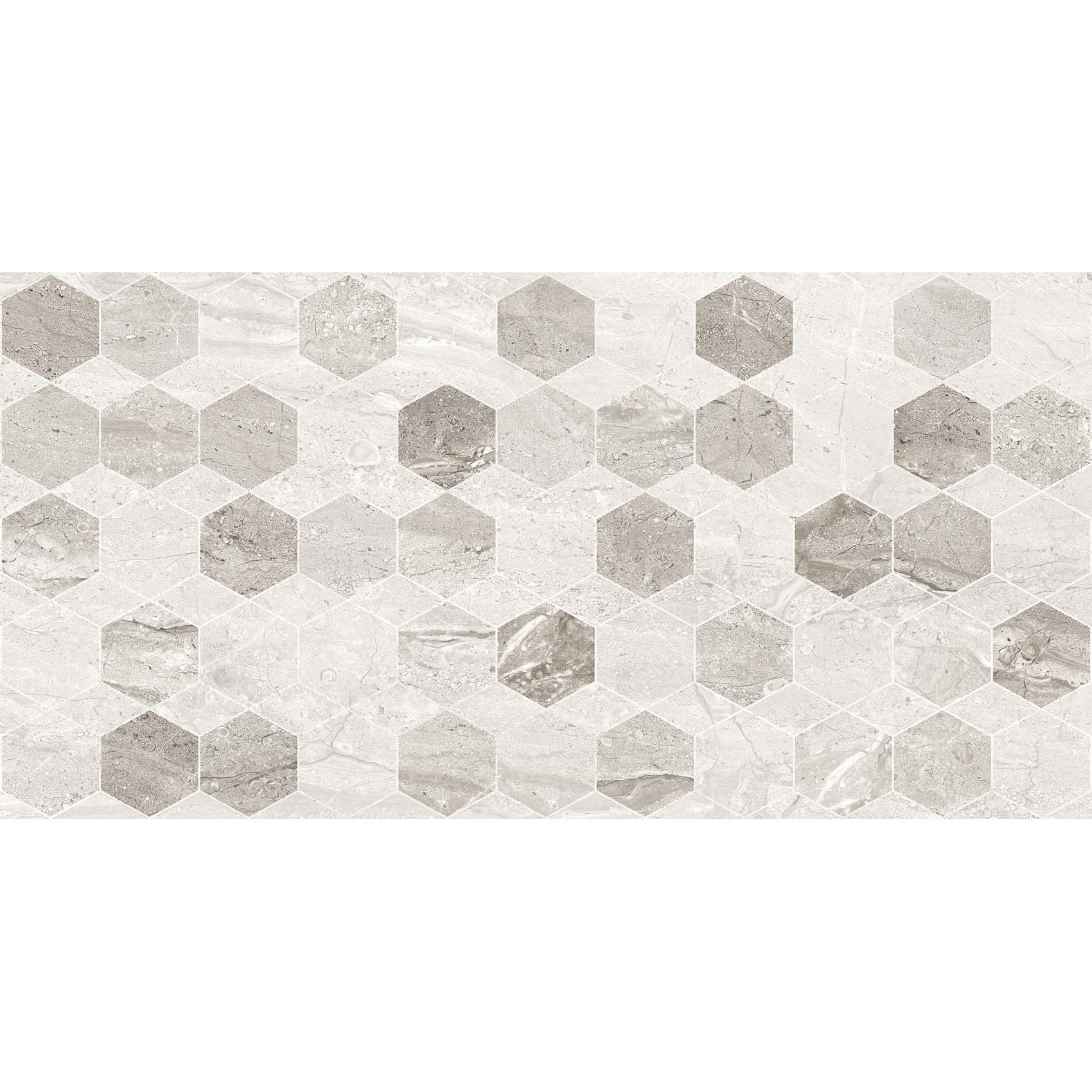 Плитка MARMO MILANO Hexagon светло-серый 8МG151