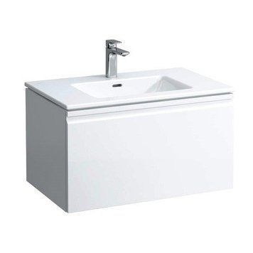 Тумба Laufen PRO S 80*50см, з раковиною, з 1-м отв під змішувач посередині, колір білий матовий