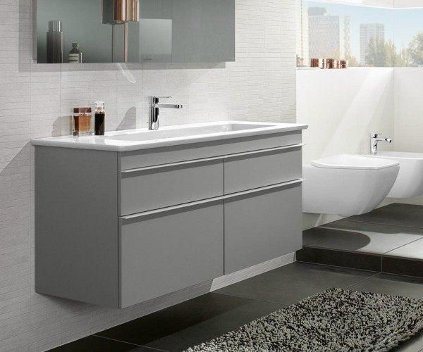 Раковина Villeroy&Boch VENTICELLO 120*50см на тумбу, для 3-поз.змішувача, центр.отв.для зміш.вибито, перелив, колір білий