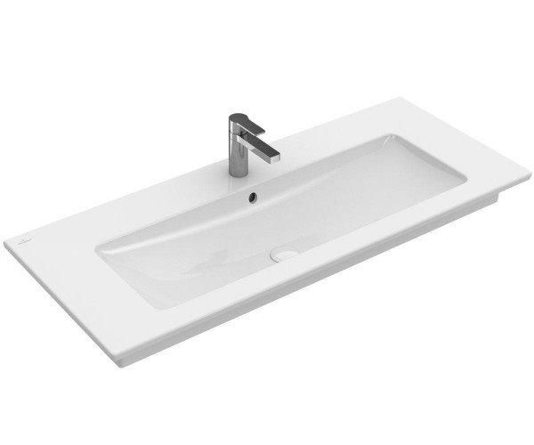 Раковина Villeroy&Boch VENTICELLO 120*50см на тумбу, для 3-поз.змішувача, центр.отв.для зміш.вибито, перелив, колір білий