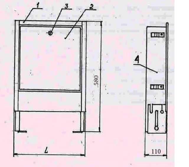 Коллекторный шкаф внутренний ШКВ-03 720x580x110 (5-6-7)