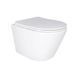 Унитаз подвесной Qtap Swan безободковый Ultra Quiet с сиденьем Soft-close QT16335179W - 1