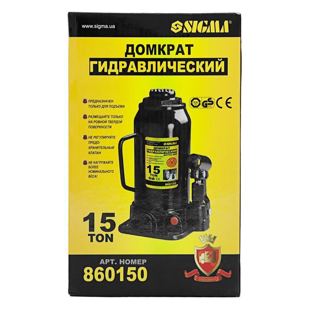 Домкрат Гідравлічний Бутліковий 15Т H 230-460мм