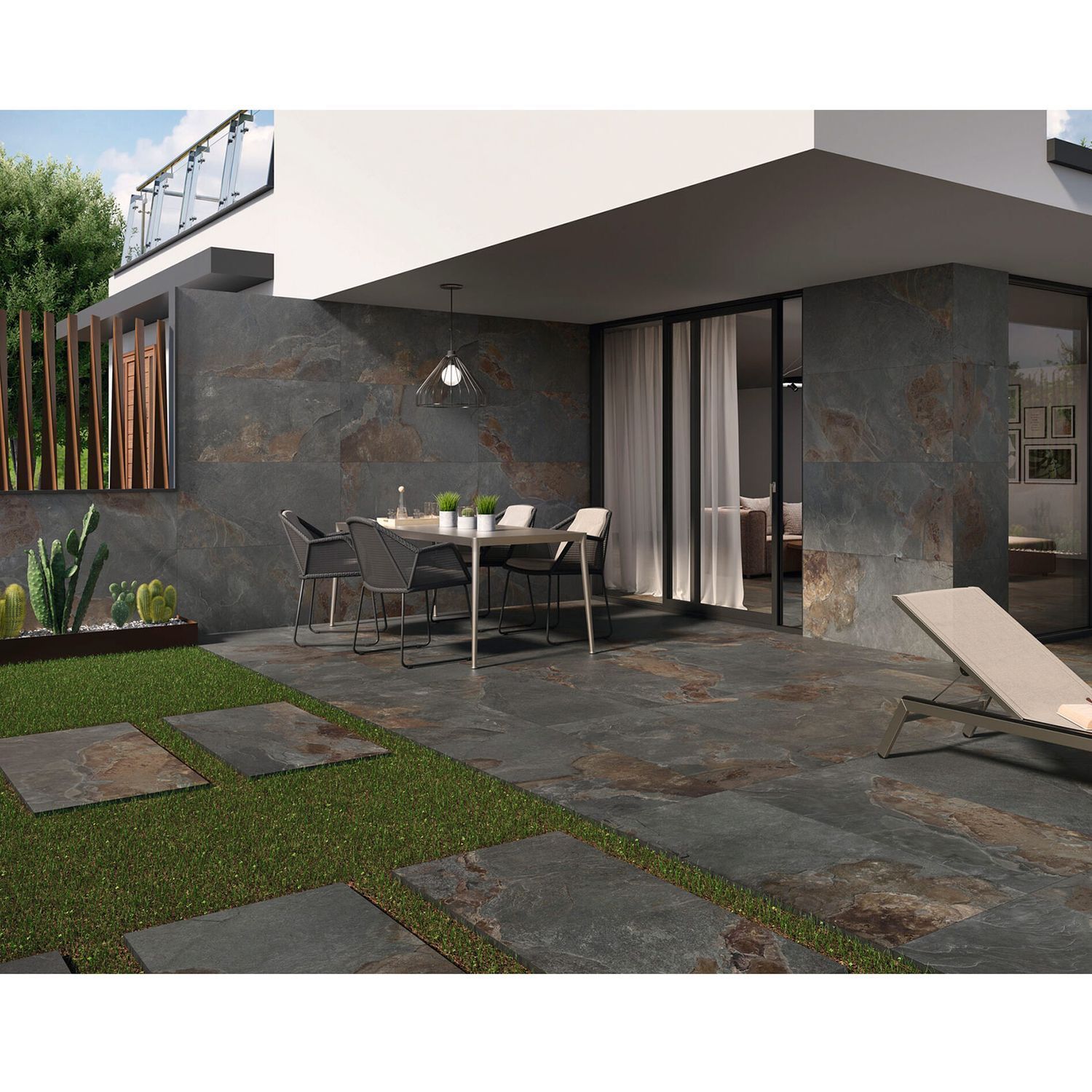 Плитка SLATE BLACK RECT. 60X120