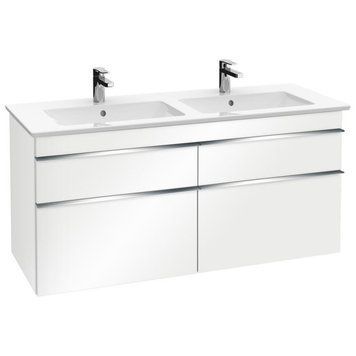 Тумба Villeroy & Boch VENTICELLO 125,3*59*50,2см, підвісна, колір білий глянець