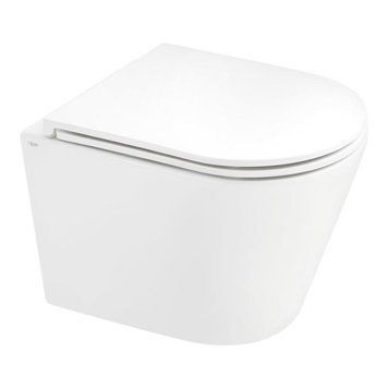 Підвісний унітаз Qtap Scorpio безободковий Ultra Quiet з м'яким сидінням Soft-close QT1433053EUQW