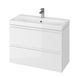 Шкафчик MODUO SLIM CET B06 с умывальником MODUO SLIM 80, белый - 1