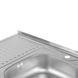 Кухонна мийка Lidz 6080-R Satin 0,6 мм (LIDZ6080R06SAT) - 7