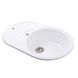 Гранітна мийка Globus Lux LUISE білий 780х500мм-А0007 - 4