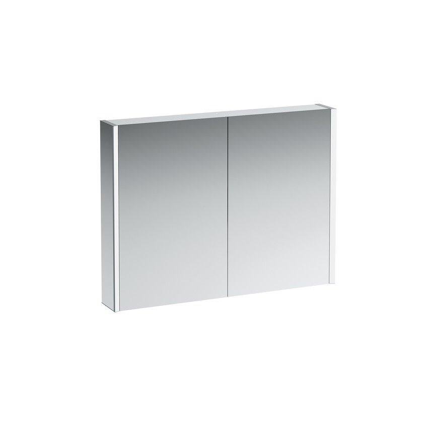 зеркальный шкафчик Laufen FRAME 25 75*100*15см, с 2мя дверцами, с подсветкой, с сенсорным выключателем, с EU розеткой