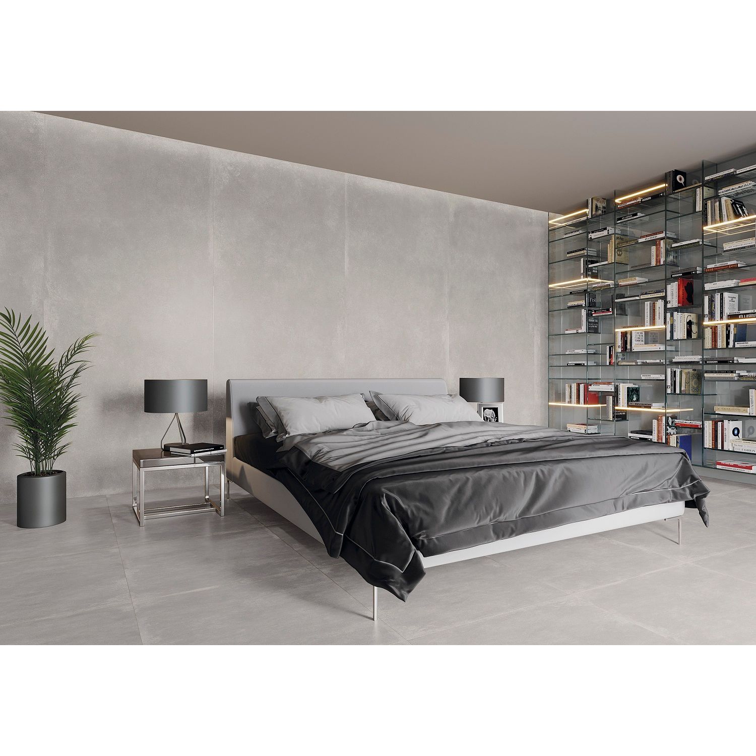 Плитка GRES MODERN CONCRETE SILVER RECT