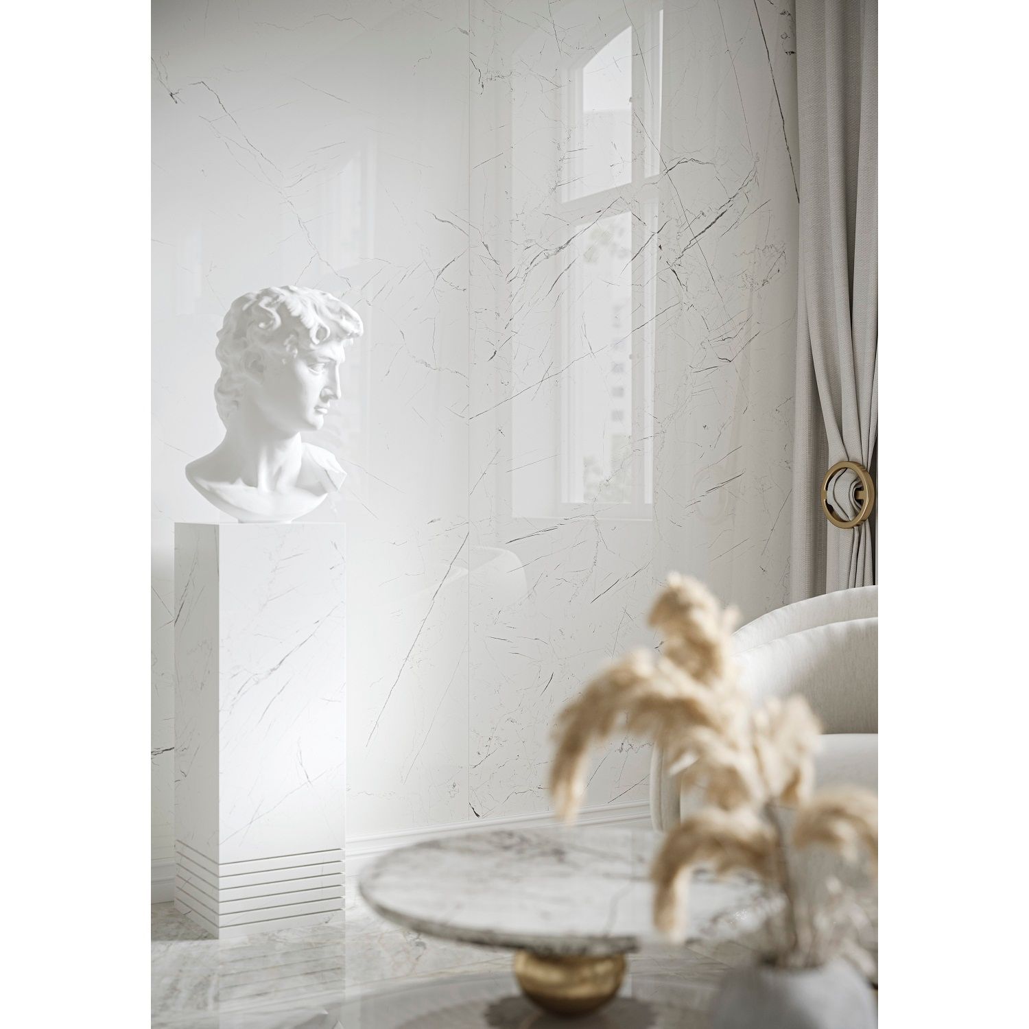 Плитка GRES MARMO THASSOS WHITE POLER