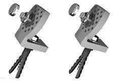 Крепления угловые для керамических сантехнических изделий K.K.POL AKC/335