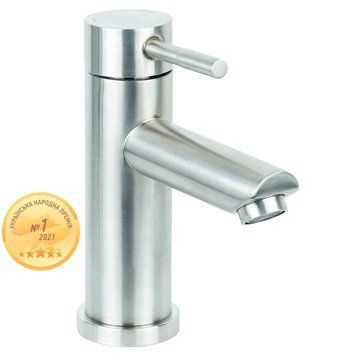 Смеситель S22 &Oslash;35 Для Раковины Aquatica, Литой На Гайке Ss (Kt-1A170P)