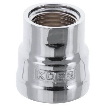 Муфта редукційна KOER 1/2"х3/4" (хром) KOER KF.C0608.CHR (KF0122)