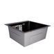 Кухонна мийка Lidz H5050B 3.0/0.8 мм Brush Black (LDH5050BPVD3008) - 2