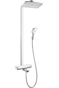 Душевая система с Термостатом, с белой полочкой Hansgrohe Raindance Select S 360 Showerpipe
