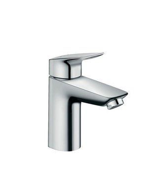Змішувач для умивальника Hansgrohe одноручний 100 LowFlow 3,5л/хв, зі зливним гарнітуром, хром