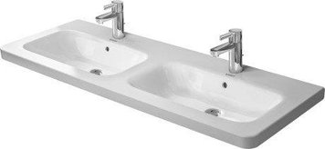 Умивальник Duravit Cersanit DURASTYLE 130*48см, подвійний, для меблів, з 1м отв. під змішувач, з переливом