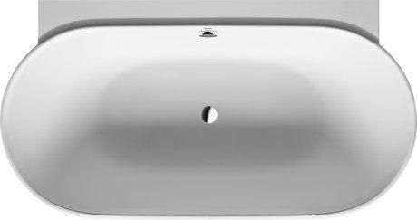 Ванна 180*95*46см, пристінний варіант, з безшовною панеллю та ніжками, з двома нахилами для спини Duravit LUV