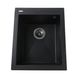 Гранітна мийка Globus Lux LAMA чорний металік 410х500мм-А0001 - 1