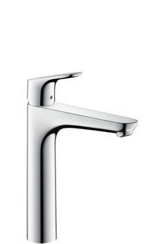 Смеситель для раковины, Hansgrohe 190, Focus однорычажный, без сливного гарнитура, хром